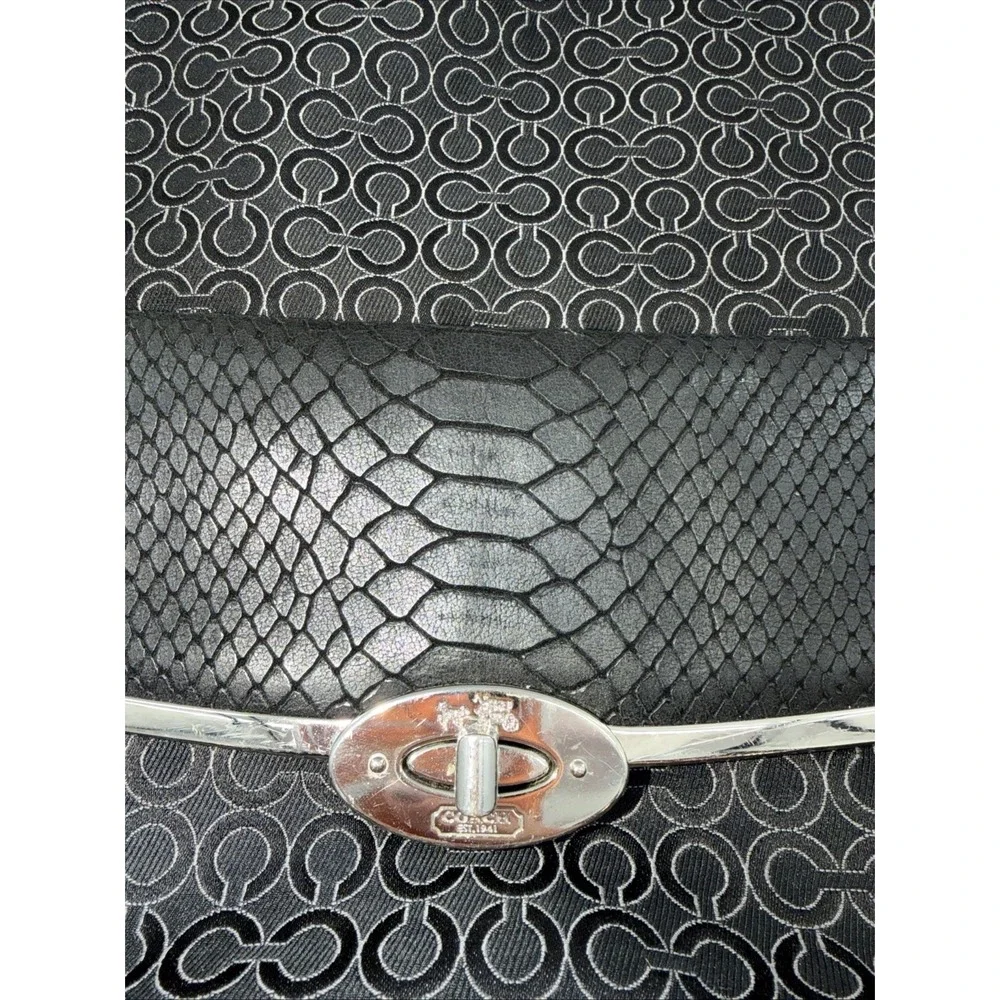 Coach Madison Art Signature Hobo Handbag Shoulder Bag 27906 Modern C Black